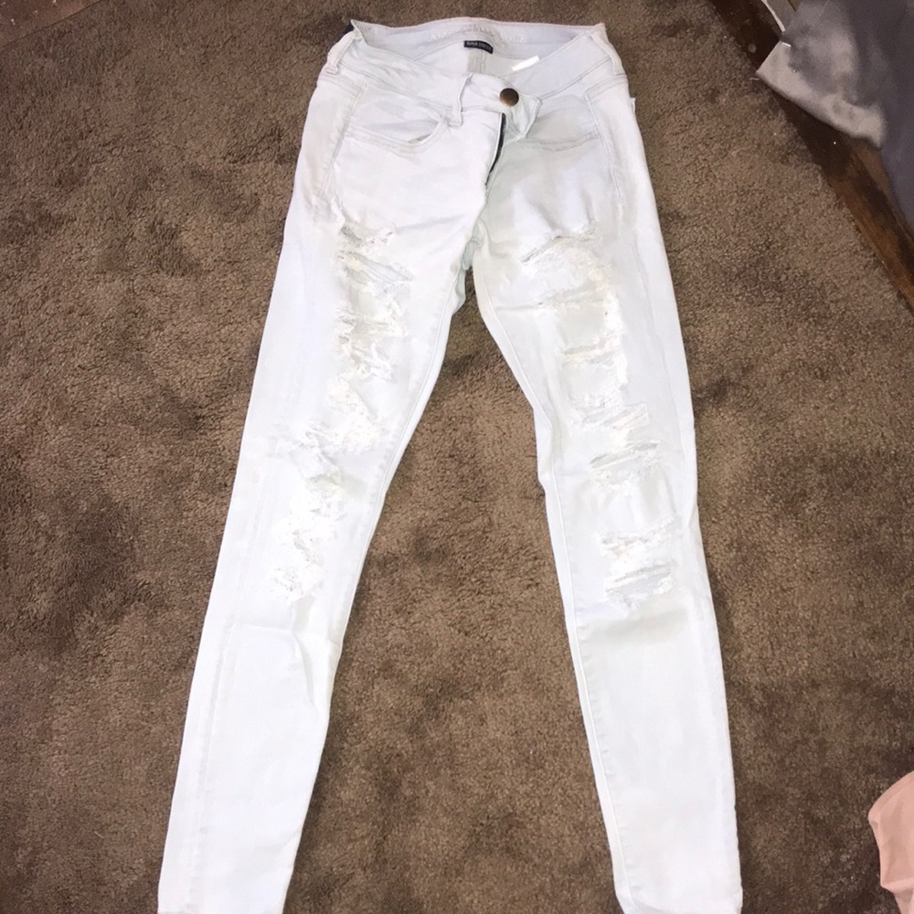 American eagle jeans light blue denim